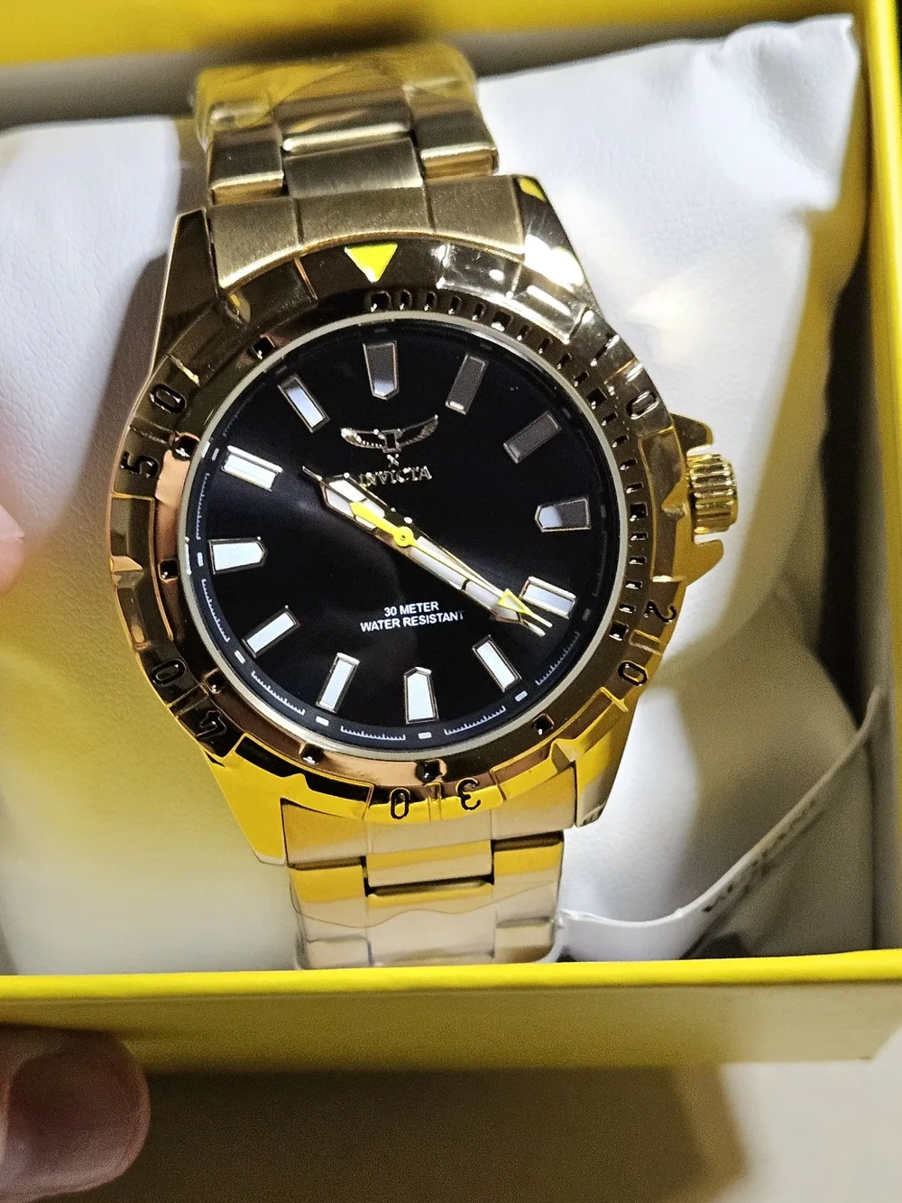 Invicta Specialty I 69032 Gold Men's Watch 42mm Black Dial-NIBWT